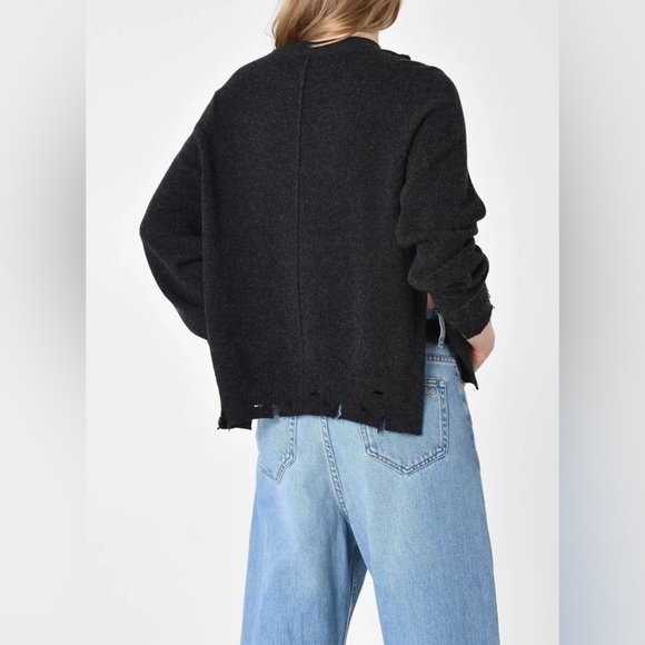 Isabel Marant Etoile Women’s Kalia Distressed Wool & Cotton Sweater Size 36 - Picture 2 of 10